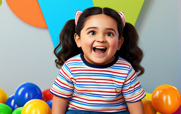 티니핑과 피터팬의 공통점 - A cute, colorful Teenieping character surrounded by vibrant emotions in a playful, family-friendly e...