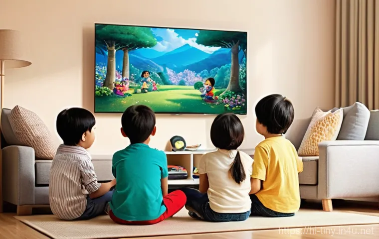 티니핑 일본 방영 시간 - **Prompt 1: Children Watching Teenieping**
    "A cheerful group of diverse Japanese children, aged ...